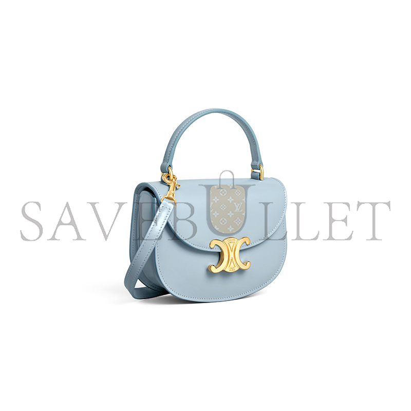 Ce1i*e mini besace clea in shiny calfskin 10l063etz.07pb (15.5*11.5*5cm)